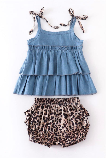 Snow Leopard High Waisted Bloomers