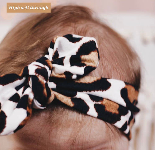 Knot Bow Cheetah Headband
