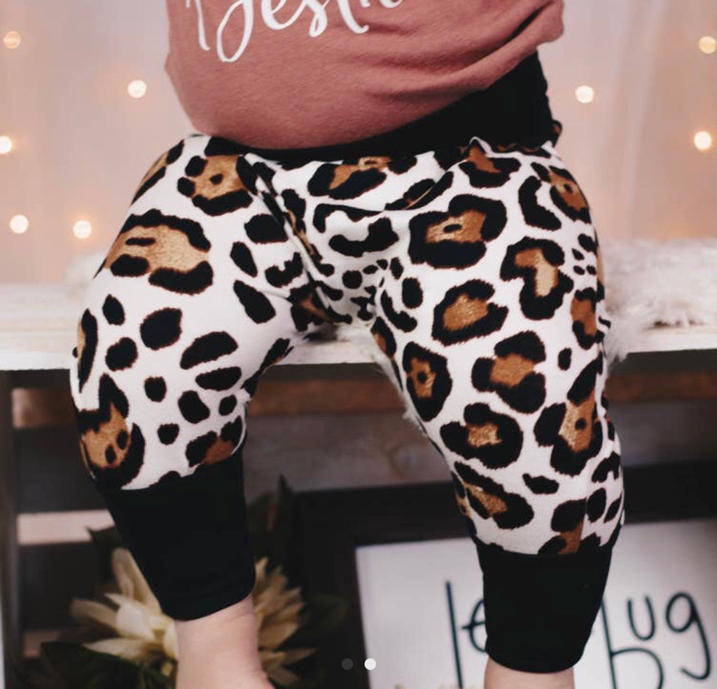 Ivory Cheetah Print Harem Baby Pants – Little Gypsies Boutique