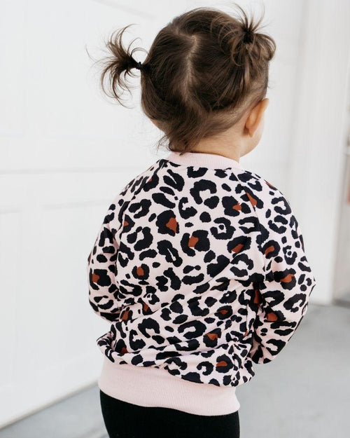 Remi Pink Leopard Pullover